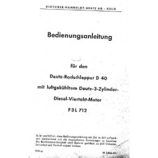 Deutz D40 Operators Manual